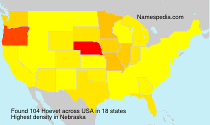 Surname Hoevet in USA Surname Hoevet in USA