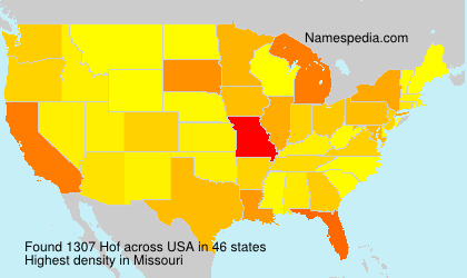 Surname Hof in USA Surname Hof in USA