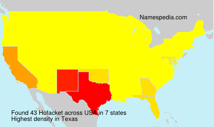 Surname Hofacket in USA Surname Hofacket in USA