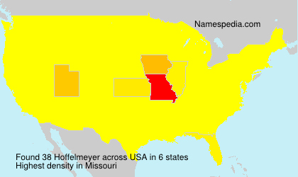 Surname Hoffelmeyer in USA