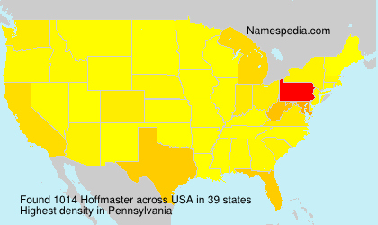 Surname Hoffmaster in USA Surname Hoffmaster in USA