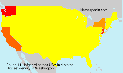 Surname Hofgaard in USA Surname Hofgaard in USA