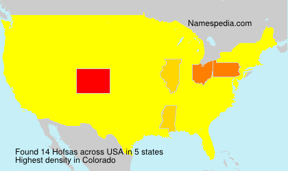 Surname Hofsas in USA Surname Hofsas in USA