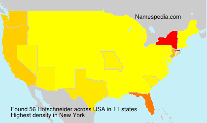 Surname Hofschneider in USA