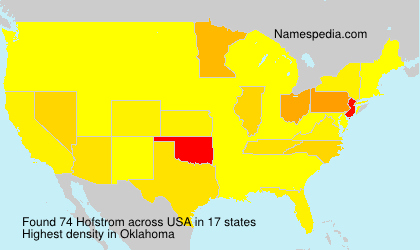 Surname Hofstrom in USA Surname Hofstrom in USA
