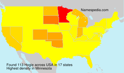 Surname Hogie in USA Surname Hogie in USA