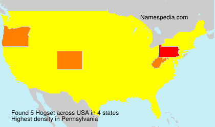 Surname Hogset in USA Surname Hogset in USA