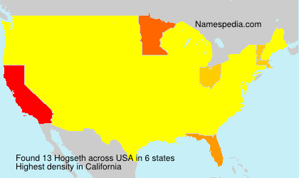 Surname Hogseth in USA Surname Hogseth in USA