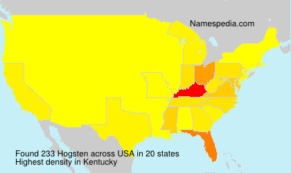 Surname Hogsten in USA Surname Hogsten in USA