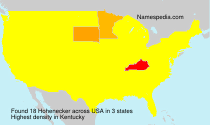 Surname Hohenecker in USA Surname Hohenecker in USA