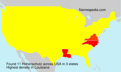 Surname Hohenschutz in USA Surname Hohenschutz in USA