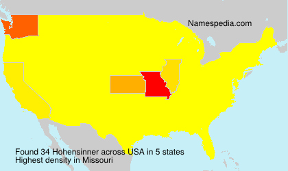 Surname Hohensinner in USA Surname Hohensinner in USA