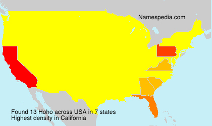 Surname Hoho in USA Surname Hoho in USA