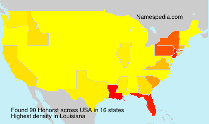 Surname Hohorst in USA Surname Hohorst in USA