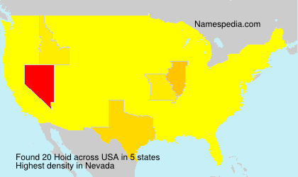 Surname Hoid in USA Surname Hoid in USA