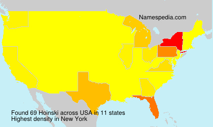 Surname Hoinski in USA Surname Hoinski in USA