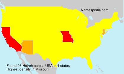 Surname Hojreh in USA Surname Hojreh in USA