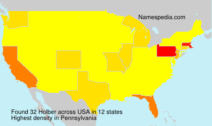 Surname Holber in USA Surname Holber in USA