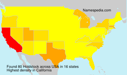 Surname Holdstock in USA Surname Holdstock in USA