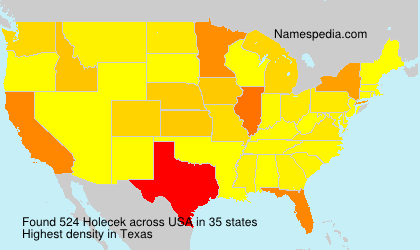 Surname Holecek in USA Surname Holecek in USA