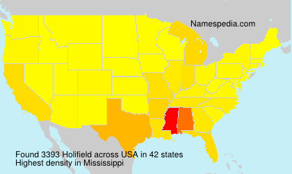 Surname Holifield in USA Surname Holifield in USA