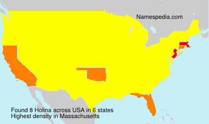 Surname Holina in USA Surname Holina in USA