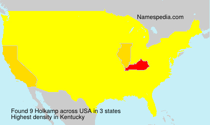 Surname Holkamp in USA Surname Holkamp in USA