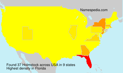 Surname Holmstock in USA Surname Holmstock in USA