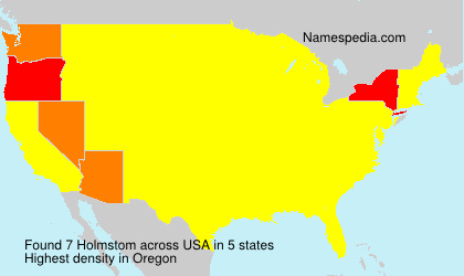 Surname Holmstom in USA Surname Holmstom in USA