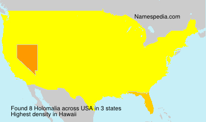 Surname Holomalia in USA Surname Holomalia in USA