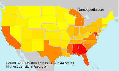 Surname Holston in USA Surname Holston in USA