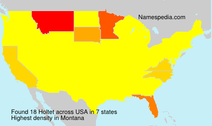 Surname Holtet in USA Surname Holtet in USA