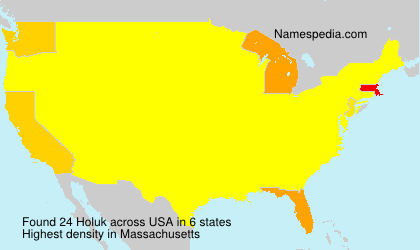 Surname Holuk in USA Surname Holuk in USA