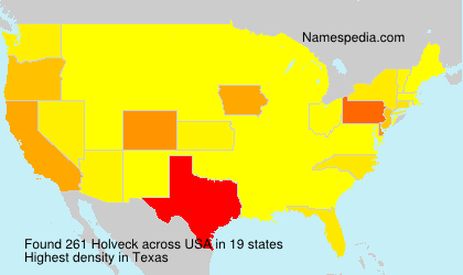 Surname Holveck in USA Surname Holveck in USA