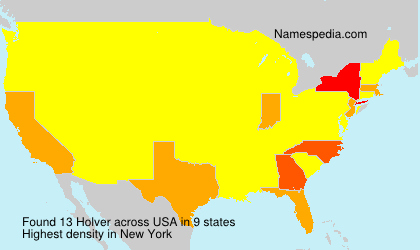 Surname Holver in USA Surname Holver in USA
