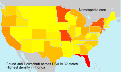 Surname Holzschuh in USA