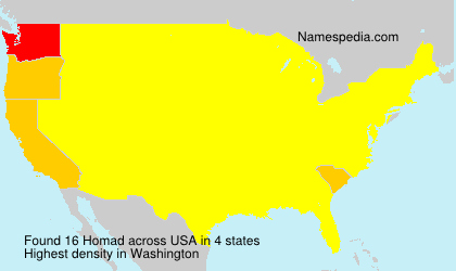 Surname Homad in USA Surname Homad in USA