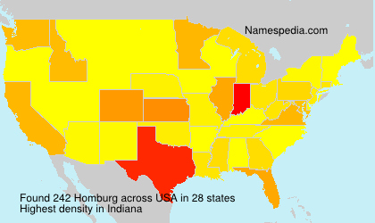Surname Homburg in USA Surname Homburg in USA