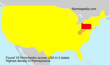Surname Homchenko in USA Surname Homchenko in USA