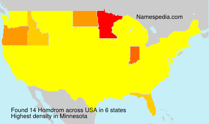 Surname Homdrom in USA Surname Homdrom in USA