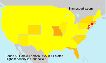 Surname Homicki in USA Surname Homicki in USA