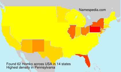 Surname Homko in USA Surname Homko in USA