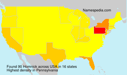 Surname Homnick in USA Surname Homnick in USA