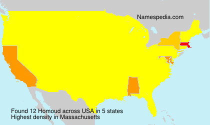 Surname Homoud in USA Surname Homoud in USA