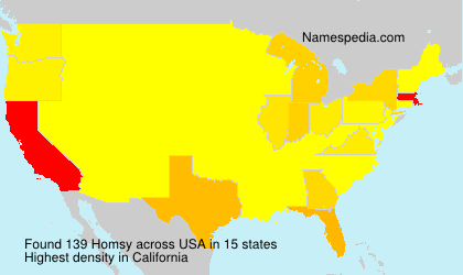 Surname Homsy in USA Surname Homsy in USA