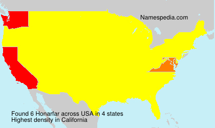 Surname Honarfar in USA Surname Honarfar in USA