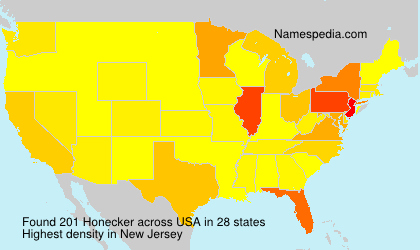 Surname Honecker in USA Surname Honecker in USA