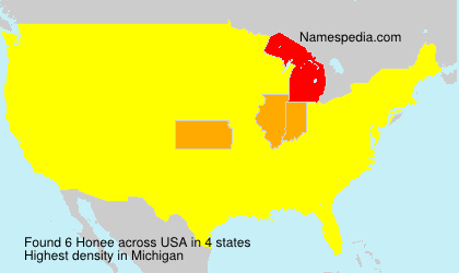 Surname Honee in USA Surname Honee in USA