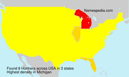 Surname Honhera in USA Surname Honhera in USA