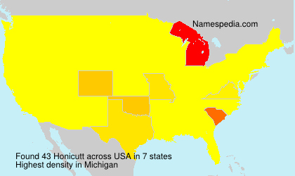 Surname Honicutt in USA Surname Honicutt in USA